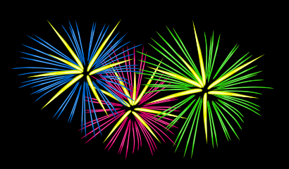 Download free blue green fire pink explosion fireworks icon